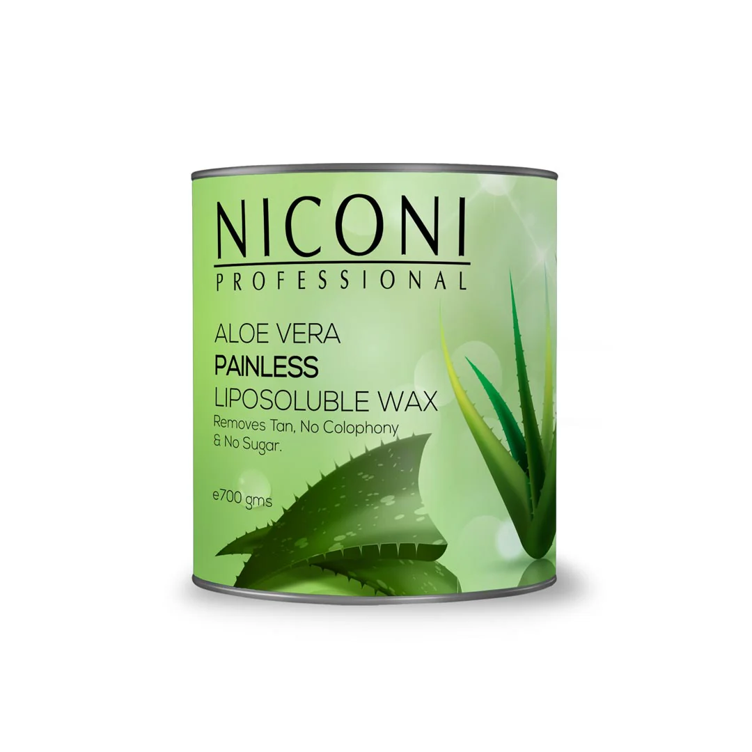 NICONI Painless Liposoluble Hair Removal Wax (Aloe Vera) 700gms - Image 10