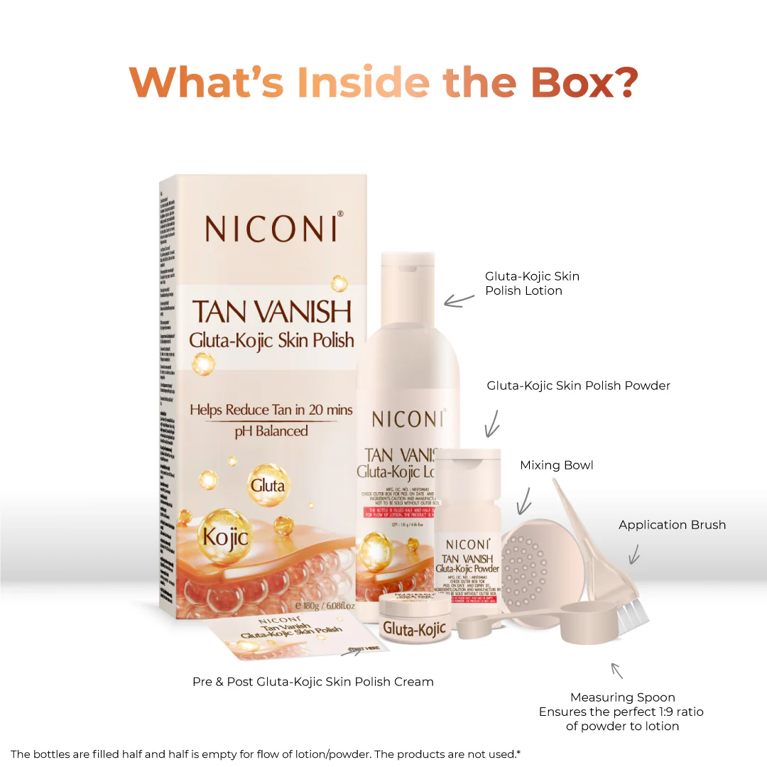 Niconi Tan Vanish Gluta-Kojic Skin Polish - Salon - Image 9